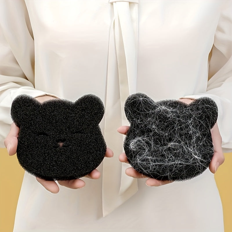 Gąbka do prania w kształcie misia, usuwania sierści zwierząt