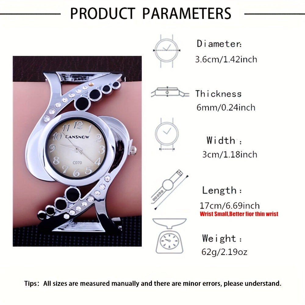 Zegarek damski na bransoletce wolframowej