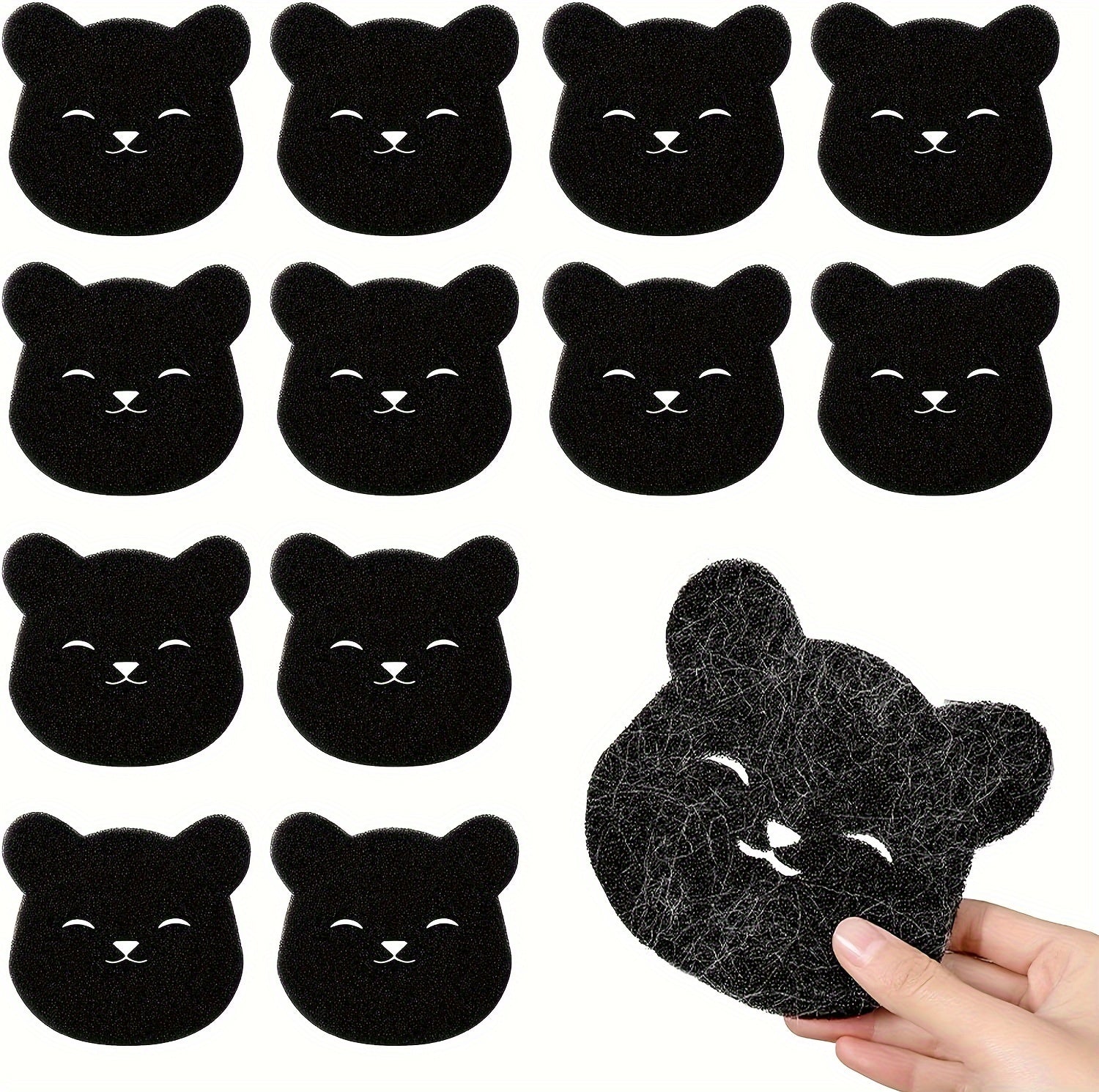 Gąbka do prania w kształcie misia, usuwania sierści zwierząt