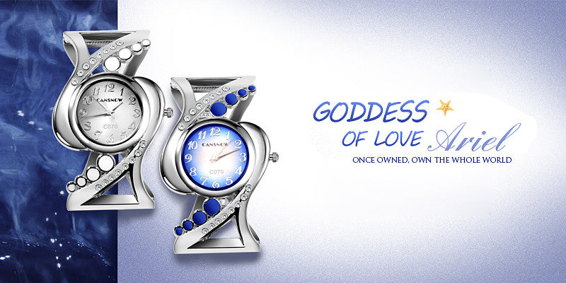 Zegarek damski na bransoletce wolframowej