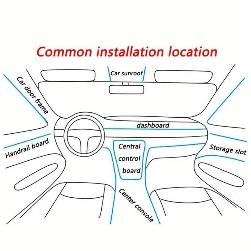 Taśmy LED 2M/4M, dekoracje wnętrza samochodu Ambient