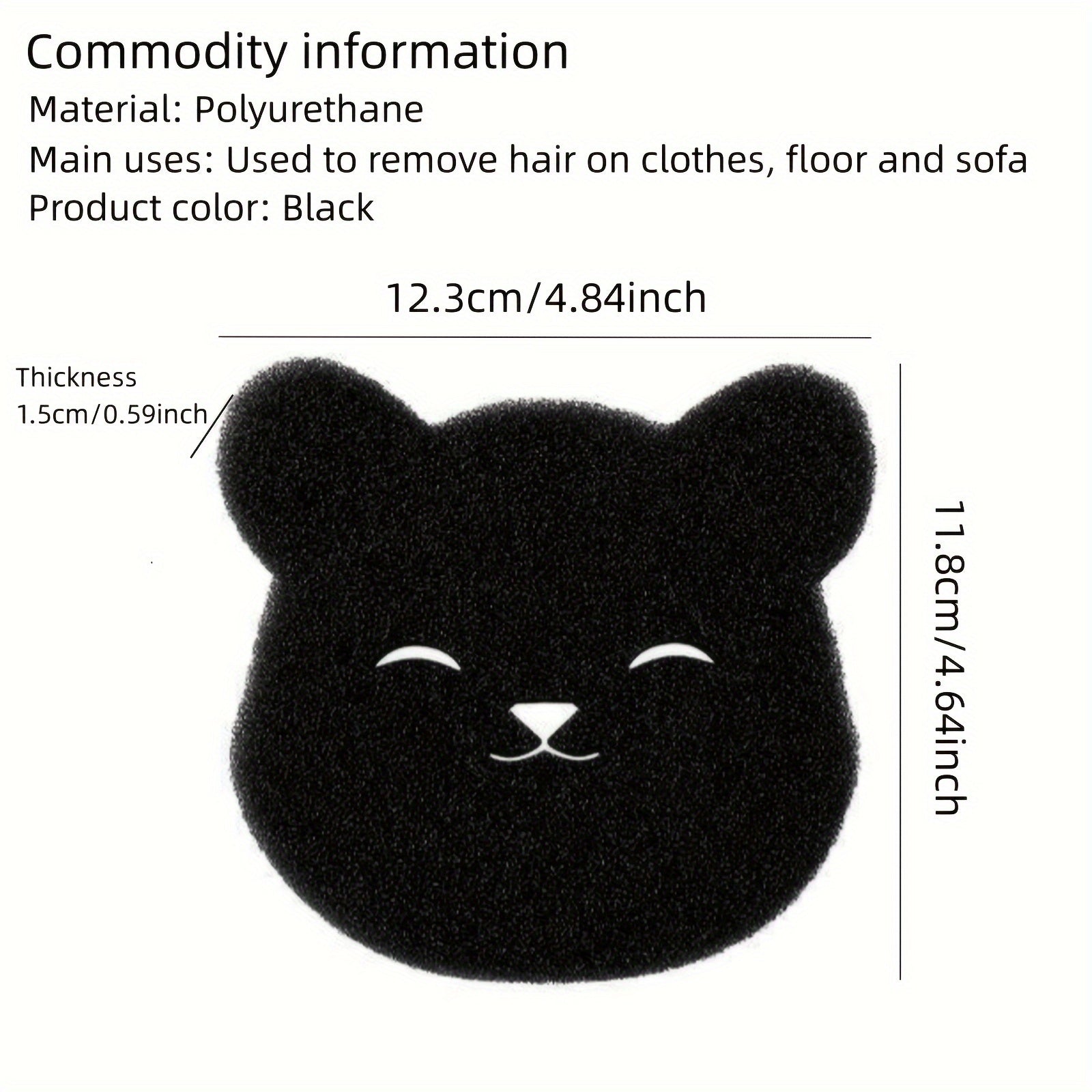 Gąbka do prania w kształcie misia, usuwania sierści zwierząt