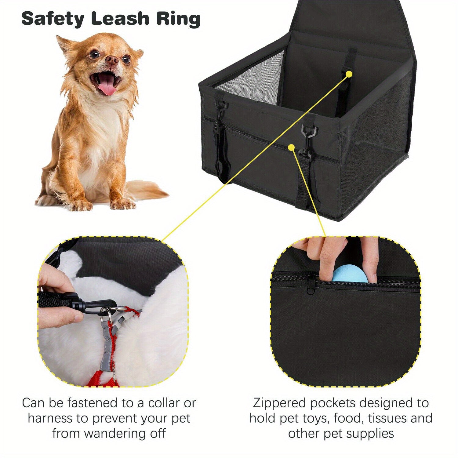 Samochodowy Fotelik transportowy dla psa i kota