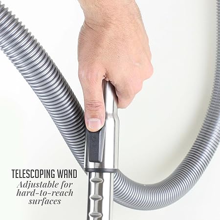 Odkurzacz Bagl Canister z mocnym ssaniem na wielu powierzchniach, teleskopową rurą i automatycznym zwijaniem przewodu, lekki