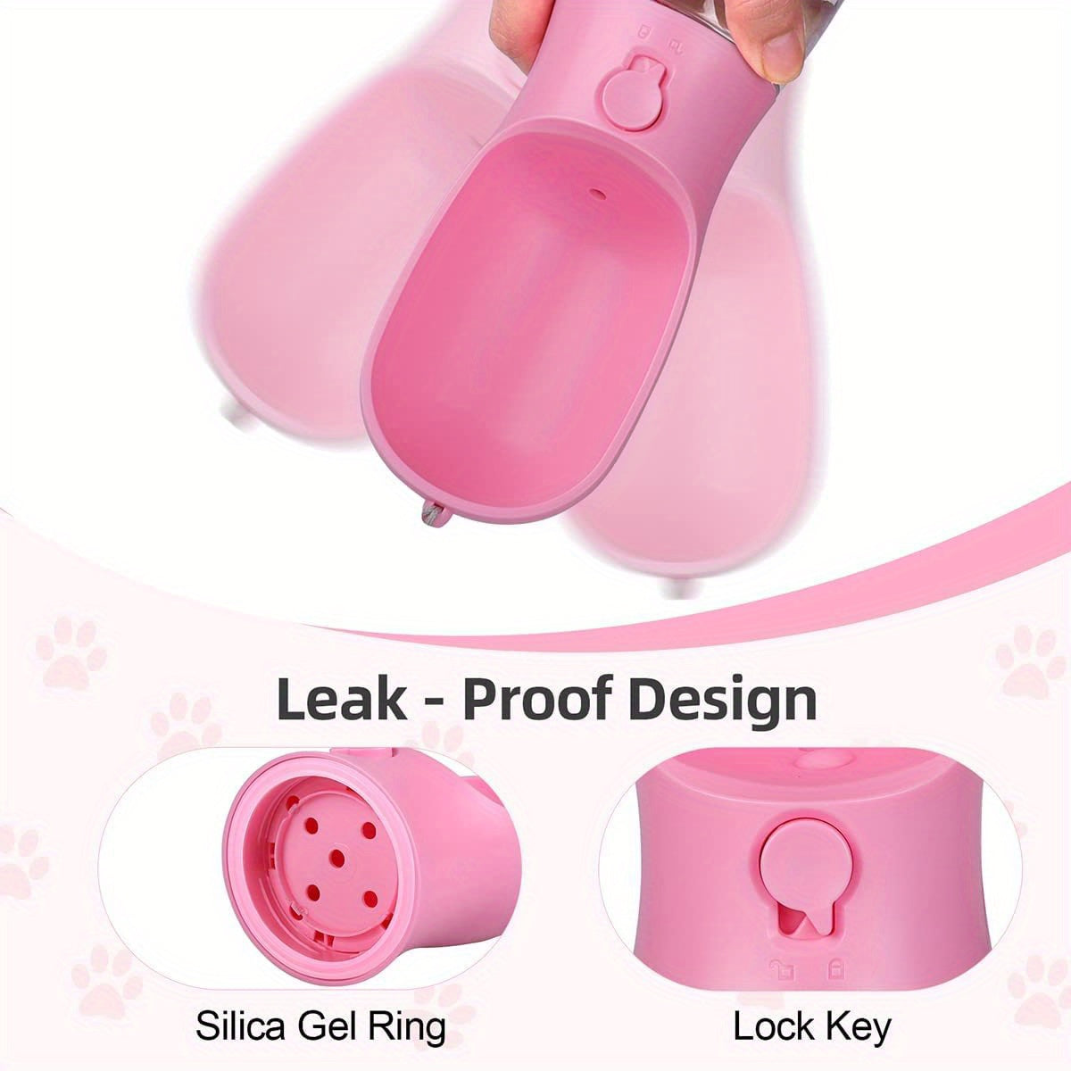 Butelka na wodę dla psa z pojemnikiem na karmę