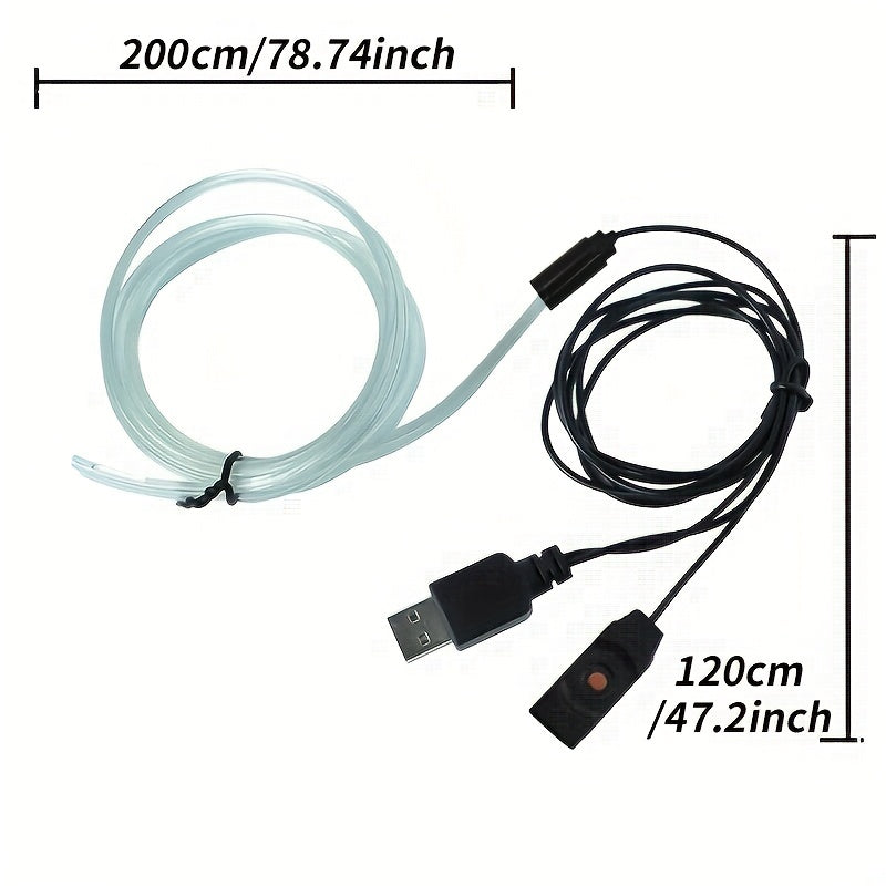 Taśmy LED 2M/4M, dekoracje wnętrza samochodu Ambient