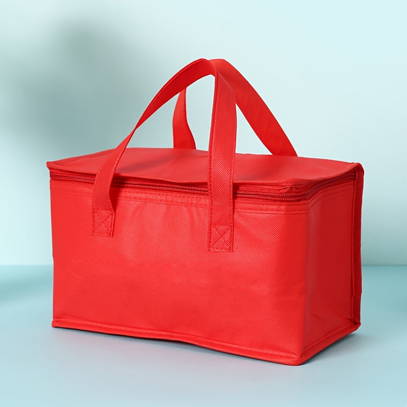 Torba termiczna na napoje i lunch – przenośna i trwała, wykonana z folii aluminiowej – utrzymuj jedzenie i napoje świeże i zimne przez cały dzień