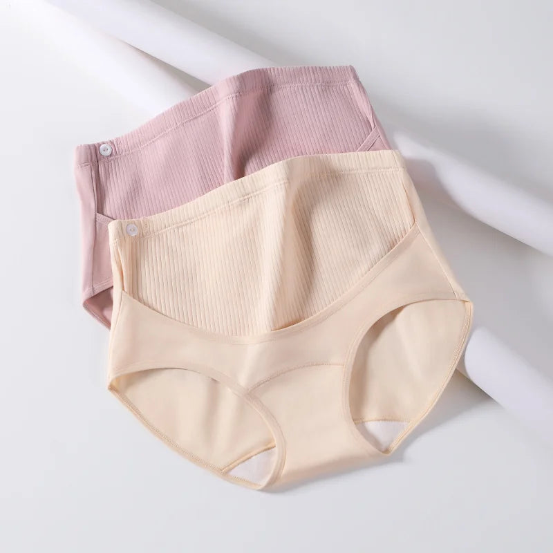 3 sztuki/zestaw bielizny damskiej z wysokim stanem i regulowanym paskiem, majtki ciążowe