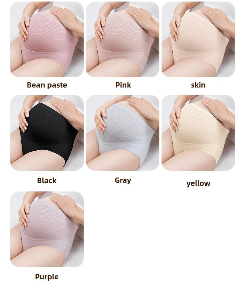 3 sztuki/zestaw bielizny damskiej z wysokim stanem i regulowanym paskiem, majtki ciążowe