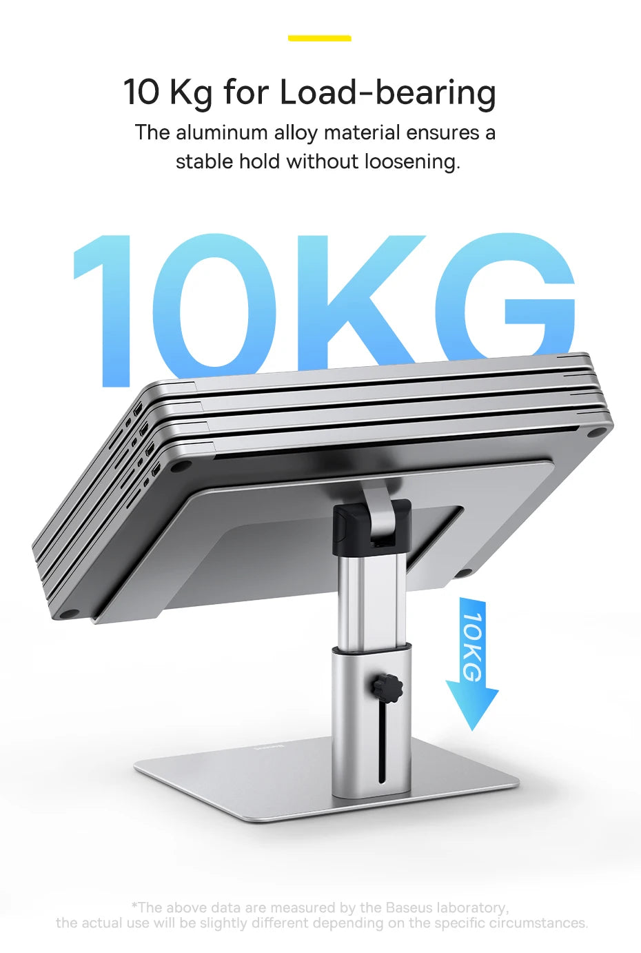 Podstawka Baseus do laptopa Macbook Air Pro, składana, aluminiowa, pionowa, skalowalna, regulowana