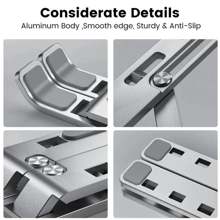 Regulowany stojak na laptopa ze stopu aluminium, składany