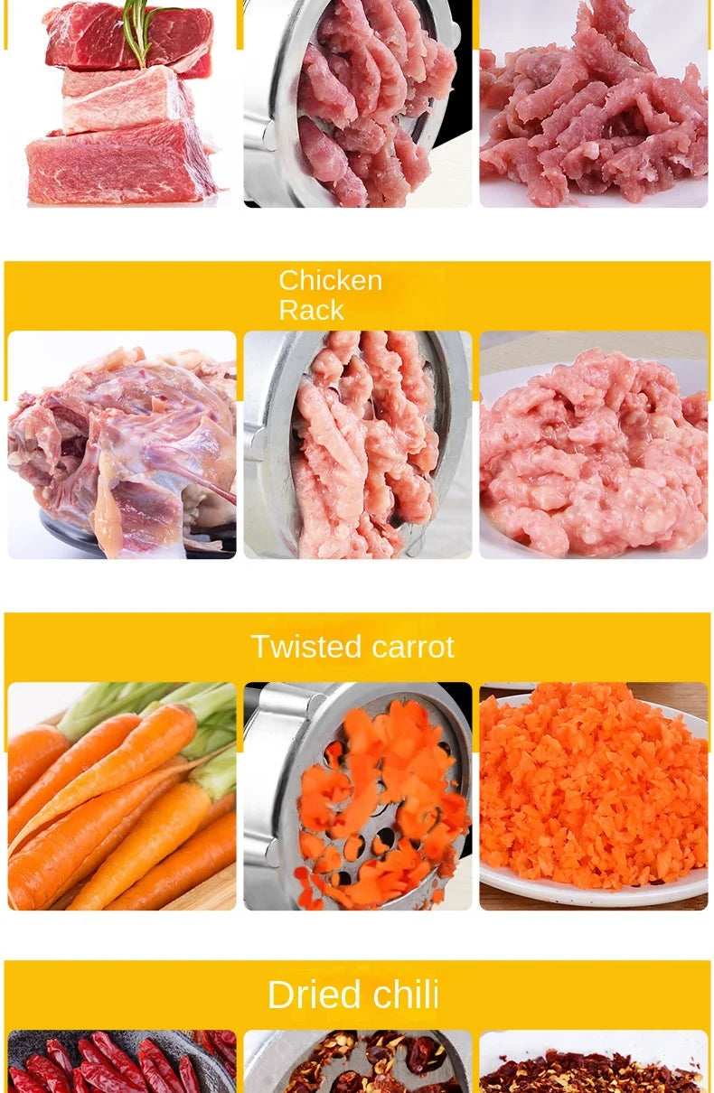 Wielofunkcyjna ręczna maszynka do mielenia mięsa i drobiu oraz narzędzie do kiełbasy