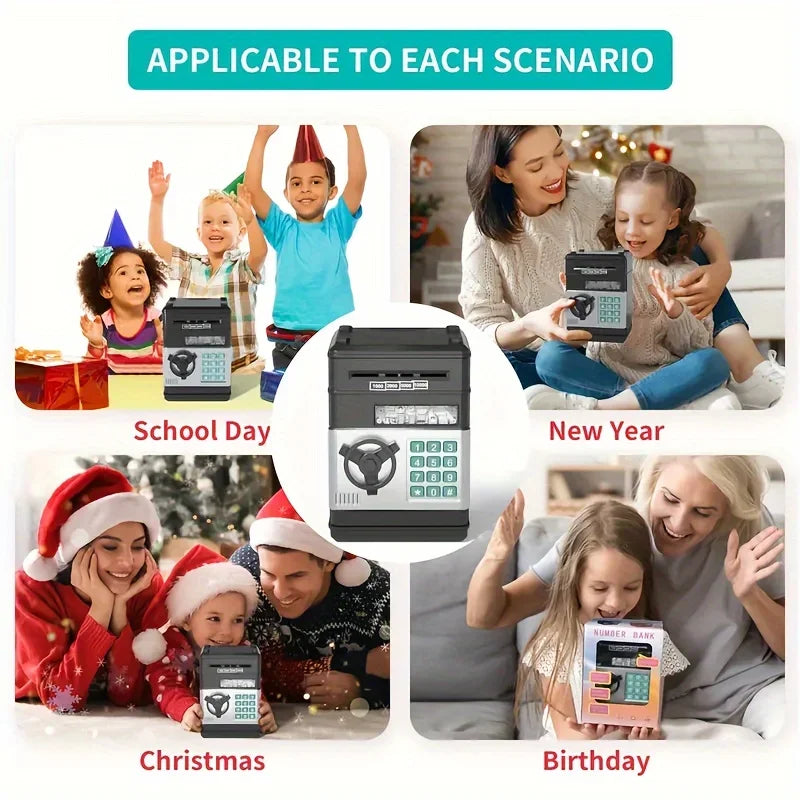 Kreatywna automatyczna skarbonka mini bankomat