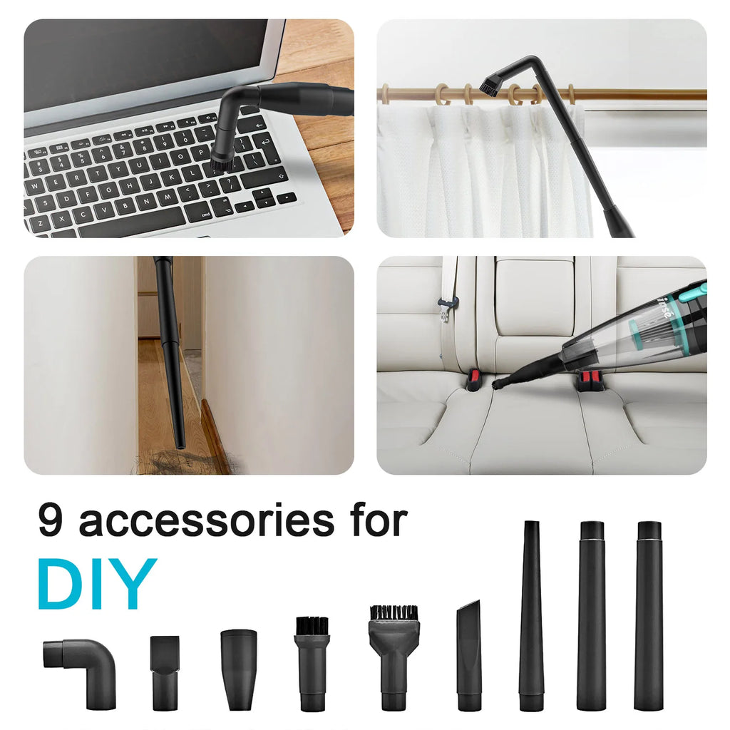 Odkurzacz przewodowy INSE R3S 16 kPa, 6 m, bardzo długi przewód, ręczny odkurzacz do czyszcze