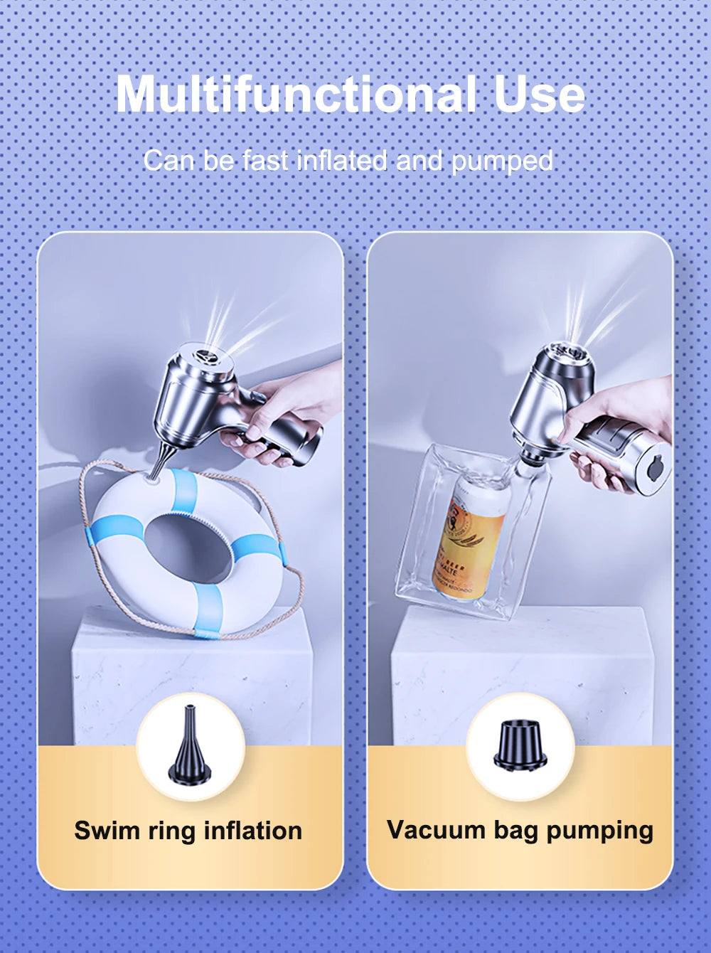 Odkurzacz samochodowy bezprzewodowy 95000PA