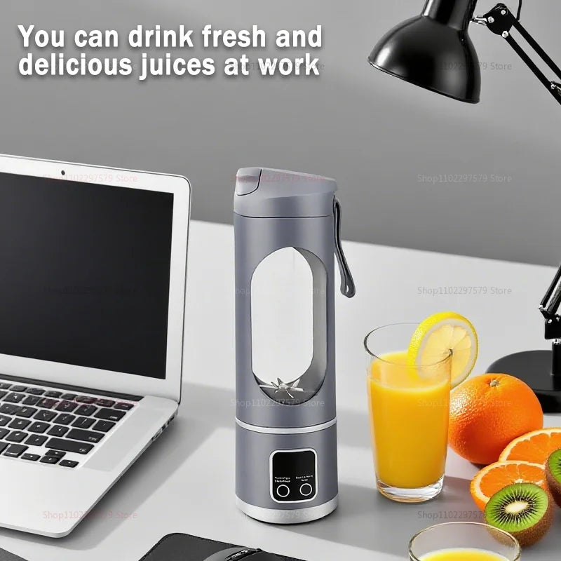 Przenośny, akumulatorowy mini blender kuchenny do koktajli mlecznych i świeżych soków owocowych, idealny do domu, biura, podróży