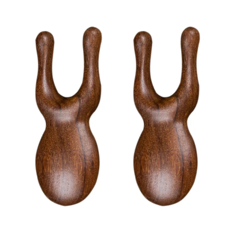 Masażer do oczu i twarzy z drewna sandałowego do masażu mostka nosowego, do skrobania nosa, oczyszczania meridianów i rozciągania