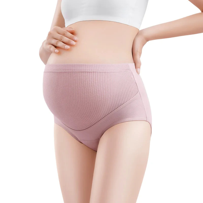3 sztuki/zestaw bielizny damskiej z wysokim stanem i regulowanym paskiem, majtki ciążowe