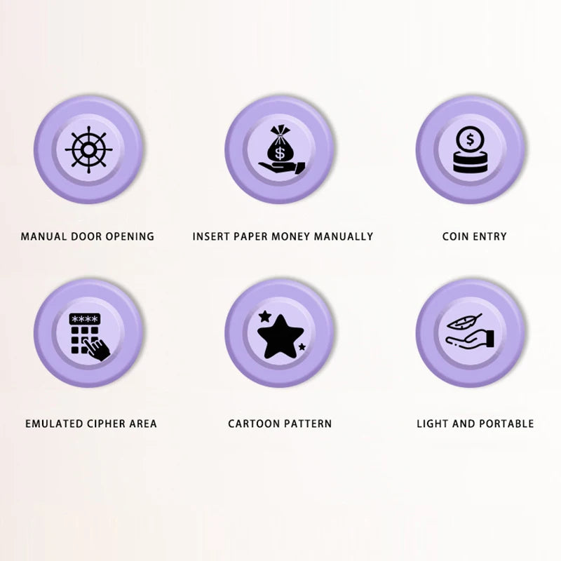 Automatyczna mini sejf na monety, skarbonka na pieniądze