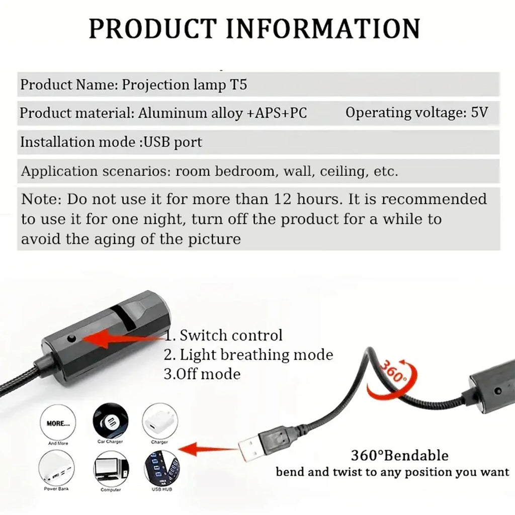 Projekcja świetlna choinki