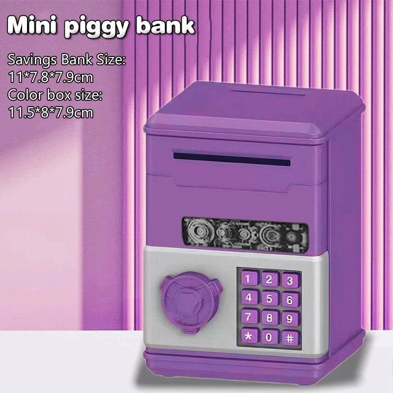 Automatyczna mini sejf na monety, skarbonka na pieniądze