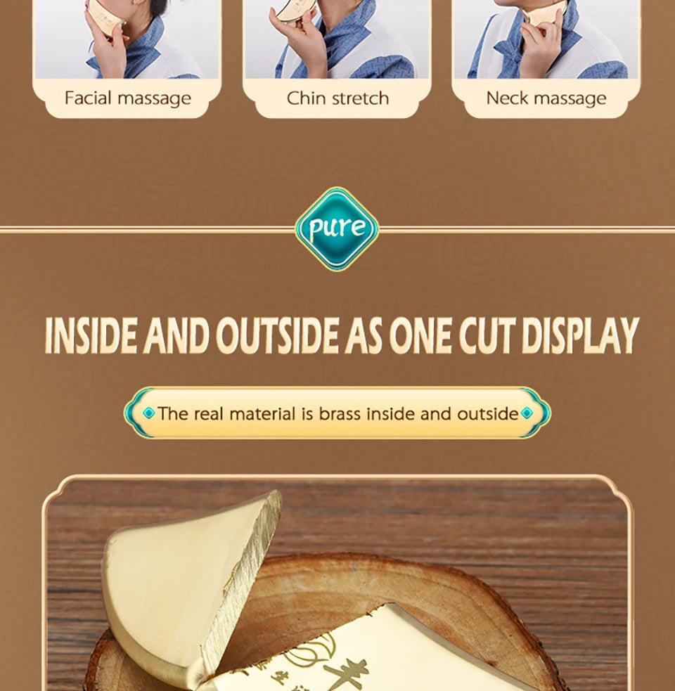 przyrząd do masażu twarzy gua sha