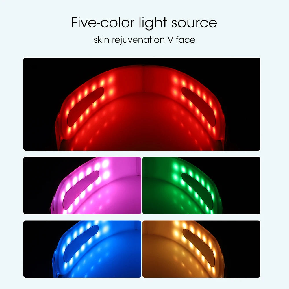 Akumulatorowy masażer do twarzy z wbudowanym wyświetlaczem LCD