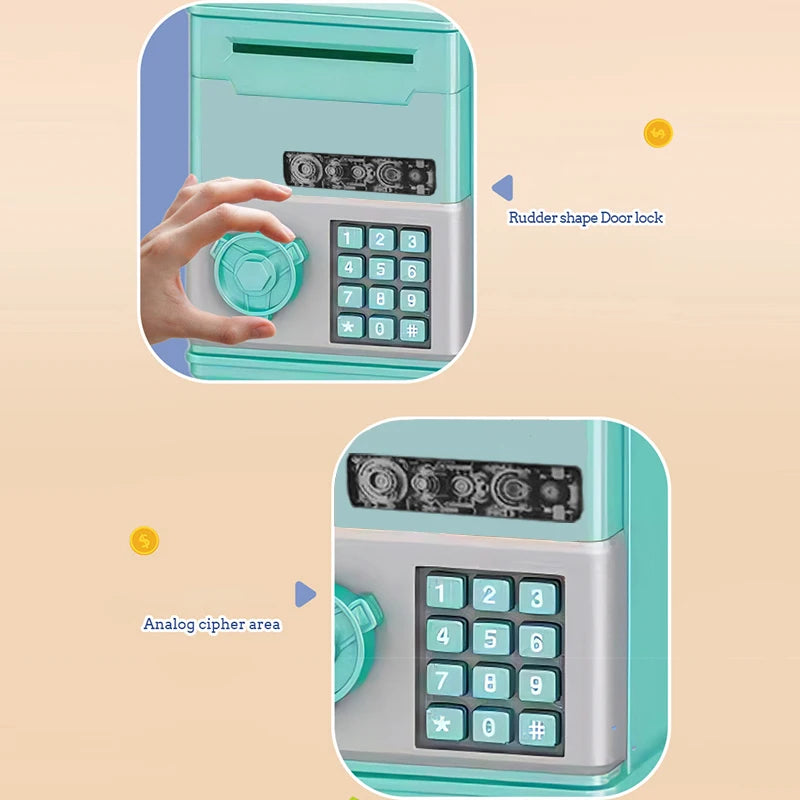 Automatyczna mini sejf na monety, skarbonka na pieniądze