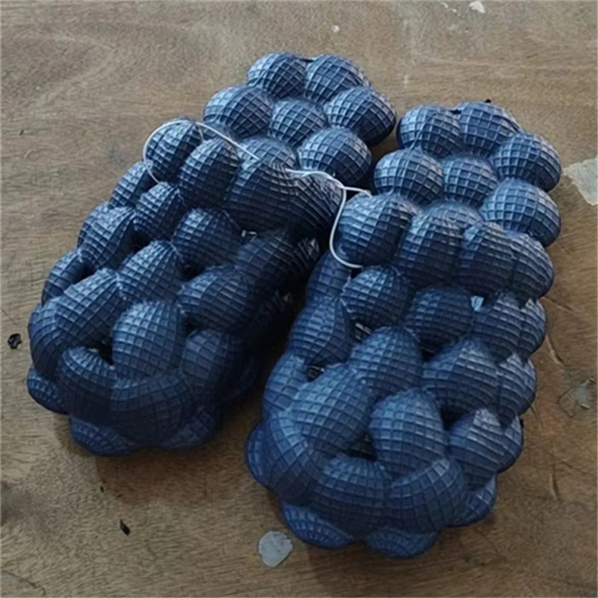 Damskie, męskie, miękkie kapcie bąbelkowe, domowe, plażowe, kapcie z podeszwą masującą, designerskie, domowe kapcie na wzór orzeszków ziemnych