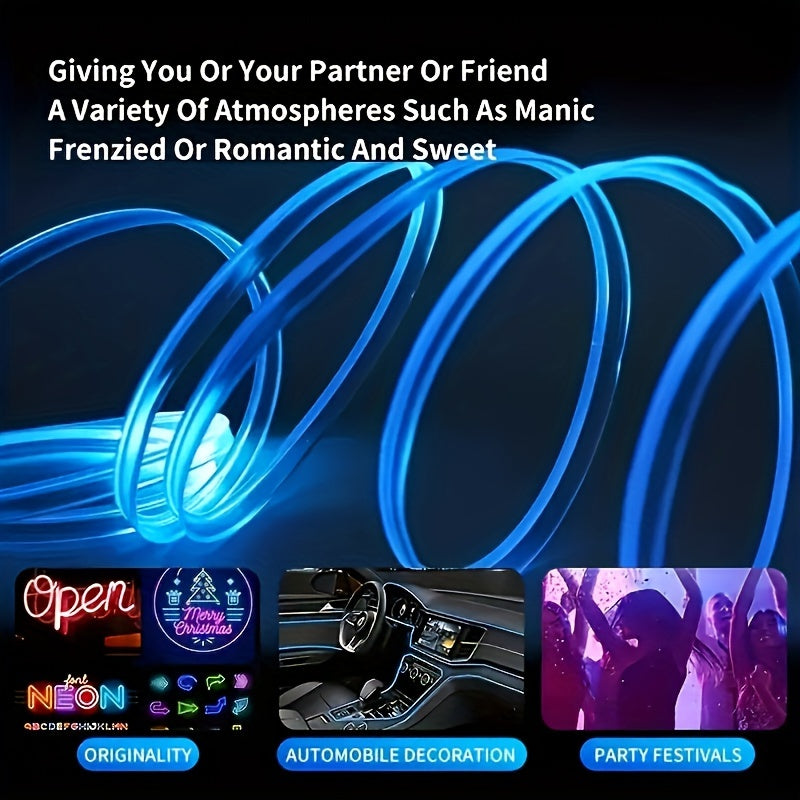 Taśmy LED 2M/4M, dekoracje wnętrza samochodu Ambient