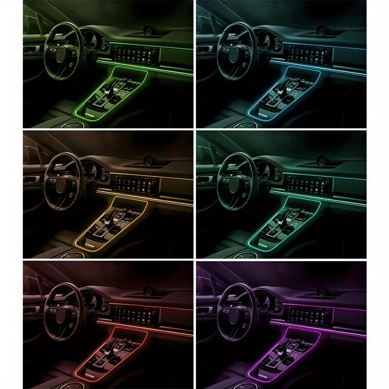 Taśmy LED 2M/4M, dekoracje wnętrza samochodu Ambient