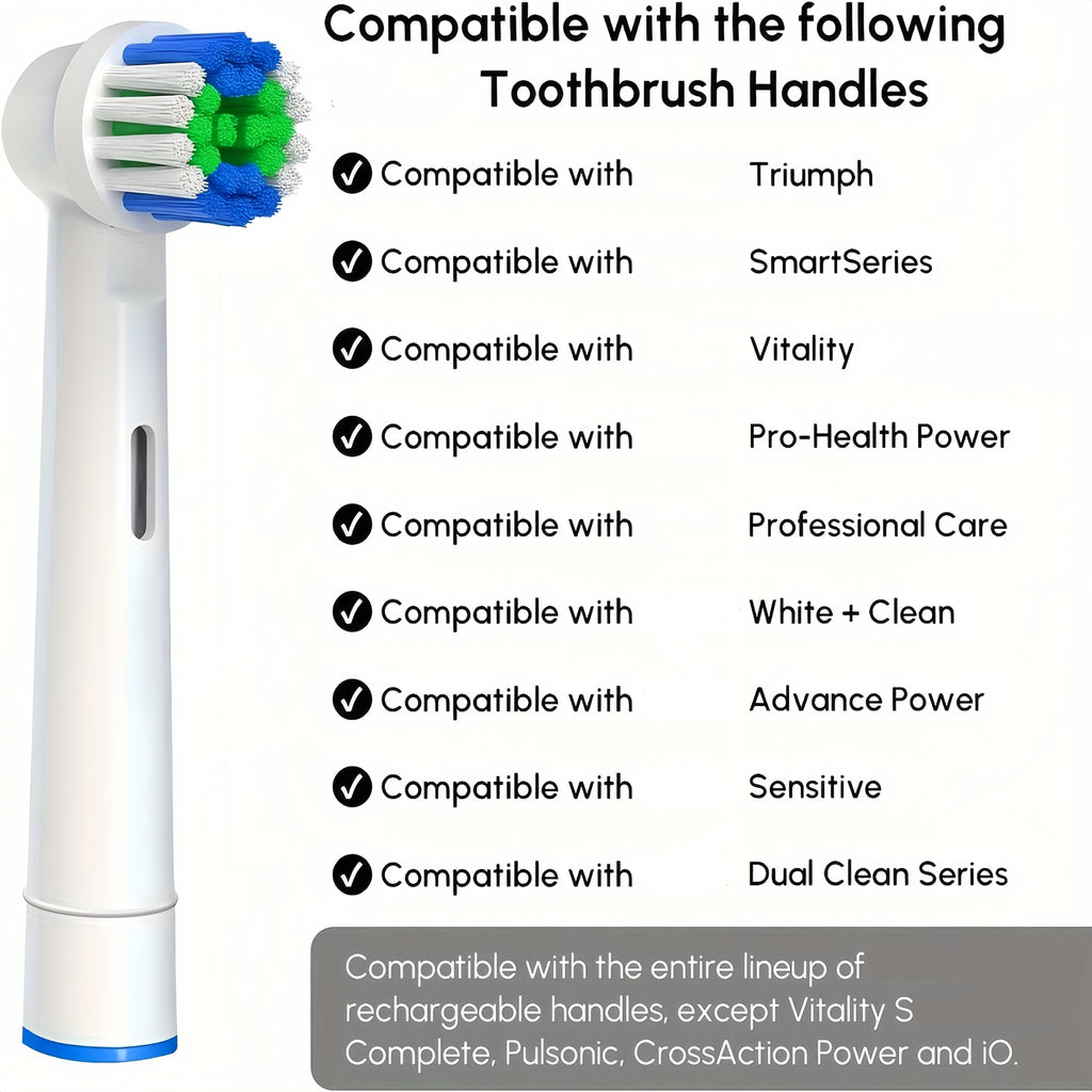 Wymienne końcówki do szczoteczki do zębów kompatybilne z Oral-B, Braun