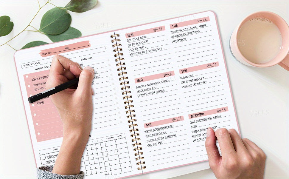 Spiralny notes A5, planer, terminarz