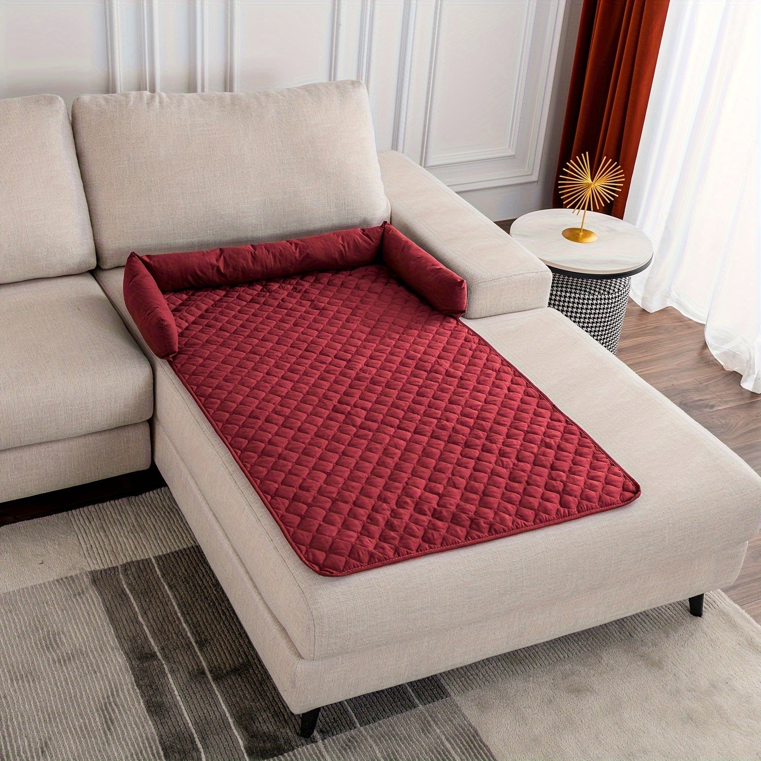 Szara, wodoodporna i antypoślizgowa mata dla zwierząt