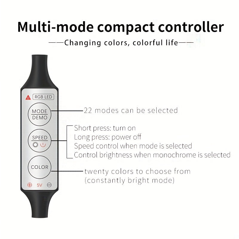 7-kolorowe oświetlenie wnętrza samochodu Ambient